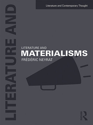 cover image of Literature and Materialisms